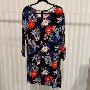 Old Navy Dress XXL Navy and Floral